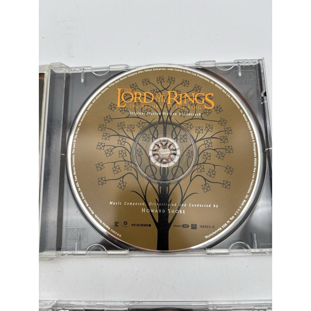 Lot (2) Lord of the Rings: The Two Towers & Fellowship Of The Ring Soundtrack CD - Picture 9 of 14